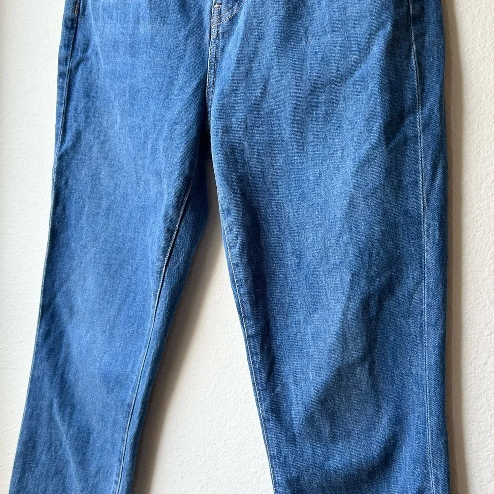 Veronica Beard Blue Alenah Slim Straight Jean in Midmorning Sun Sz 27
